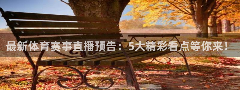 最新体育赛事直播预告：5大精彩看点等你来！
