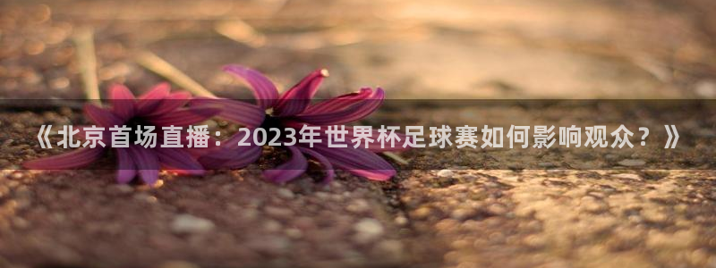 《北京首场直播：2023年世界杯足球赛如何影响观众？》