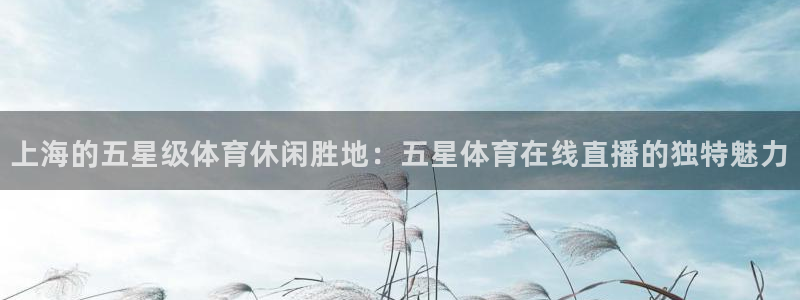 上海的五星级体育休闲胜地：五星体育在线直播的独特魅力