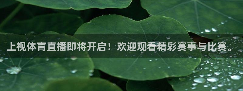 上视体育直播即将开启！欢迎观看精彩赛事与比赛。
